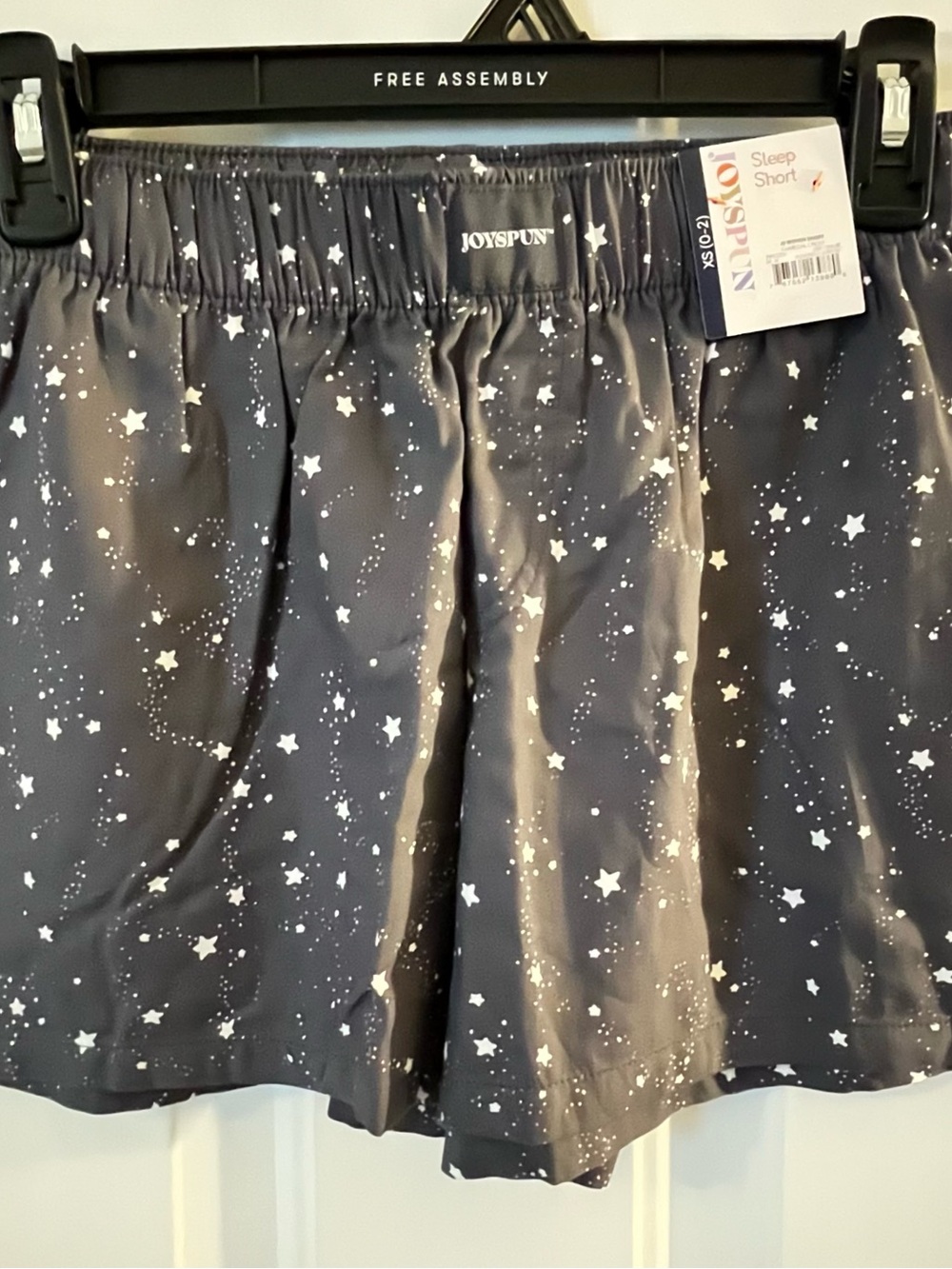 JoySpun Navy Star-Print Sleep Shorts
